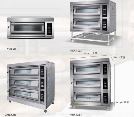 商業電気ガスの焼けるオーブン380vのパンのケーキ ピザ6.6KW