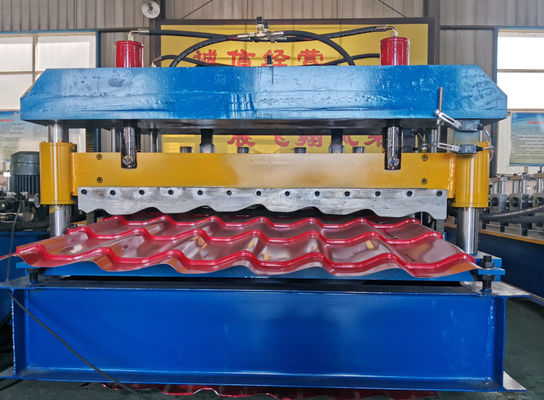 ISOは機械4m/min油圧ガイドのコラムを形作るタイル ロールを艶をかけた